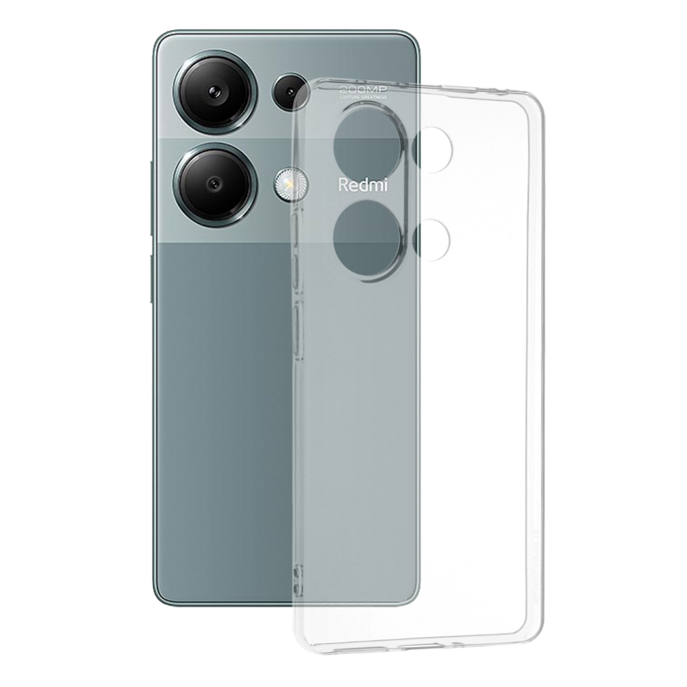 Калъф за Xiaomi Redmi Note 13 Pro 4G / Poco M6 Pro 4G - Techsuit Прозрачен Silicone - Прозрачен