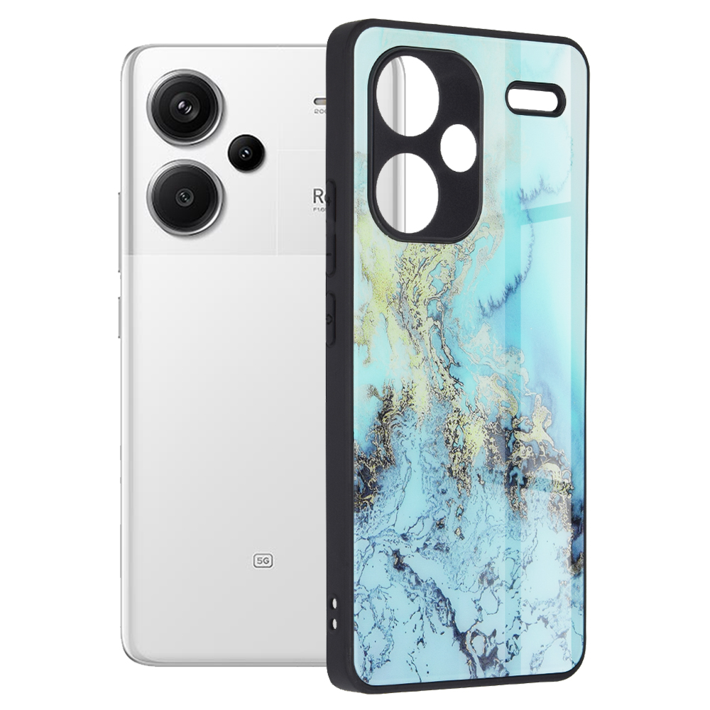 Калъф за Xiaomi Redmi Note 13 Pro+ 5G - Techsuit Glaze Series - Син Ocean