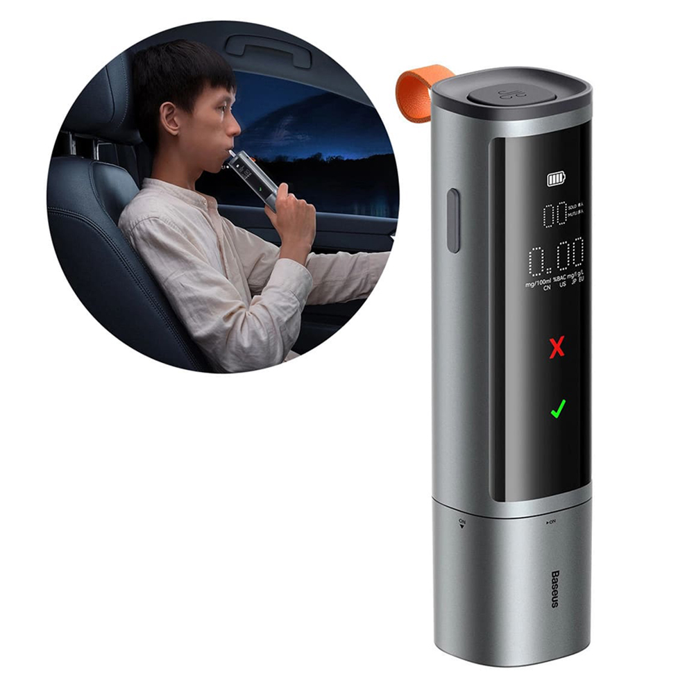 Алкотестер с дисплей, 470mAh, Type-C - Baseus SafeJourney Pro Series (CRCX060014) - Черен