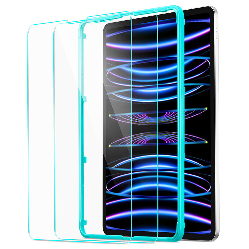 Капак за iPad Air 4 / 5 (2020/2022) / Pro 11 (2018 / 2020 / 2021 / 2022) (комплект 2) - ESR закалено стъкло 9H - прозрачно