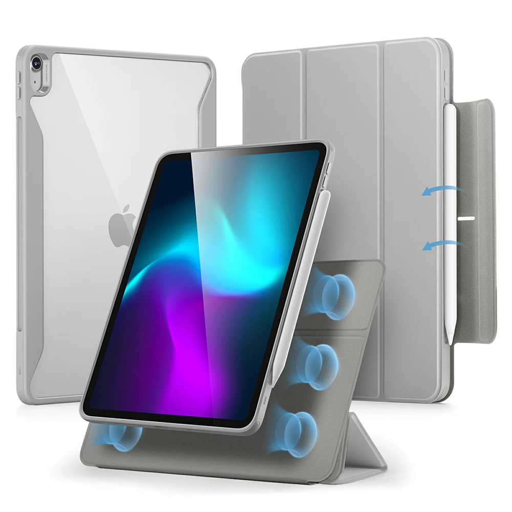 Калъф за iPad Air 13 (2024) / Air 13 (2025) / Air 13 (2026) - ESR Rebound Hybrid - Сив