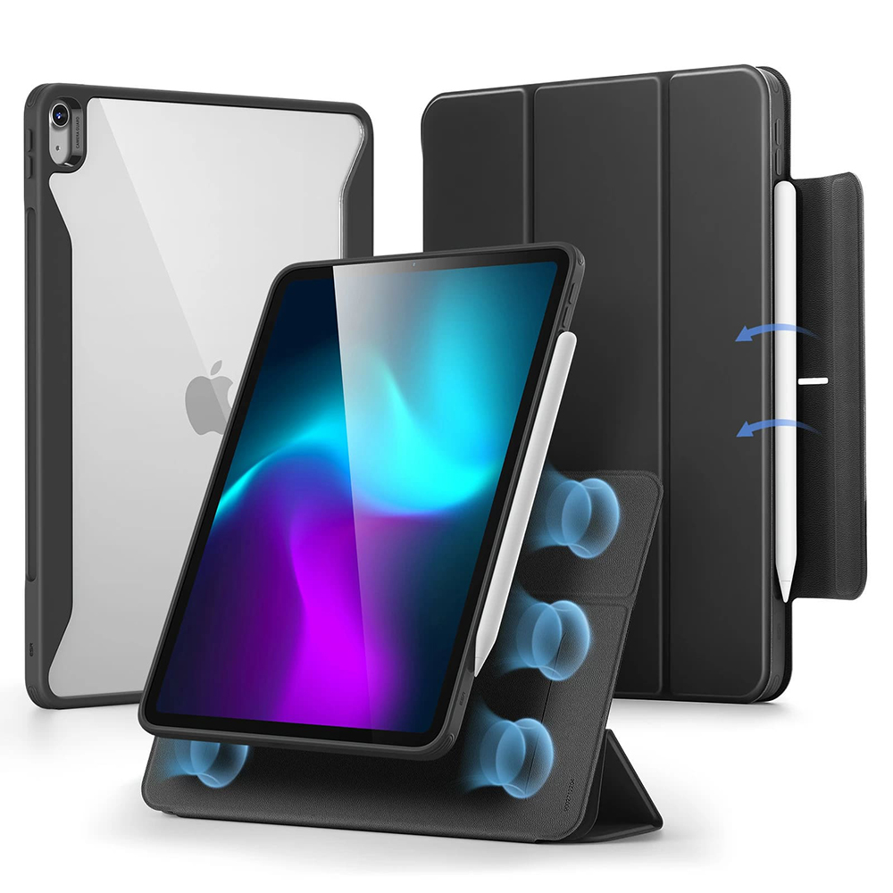 Калъф за iPad Air 13 (2024) / Air 13 (2025) / Air 13 (2026) - ESR Rebound Hybrid - Черен