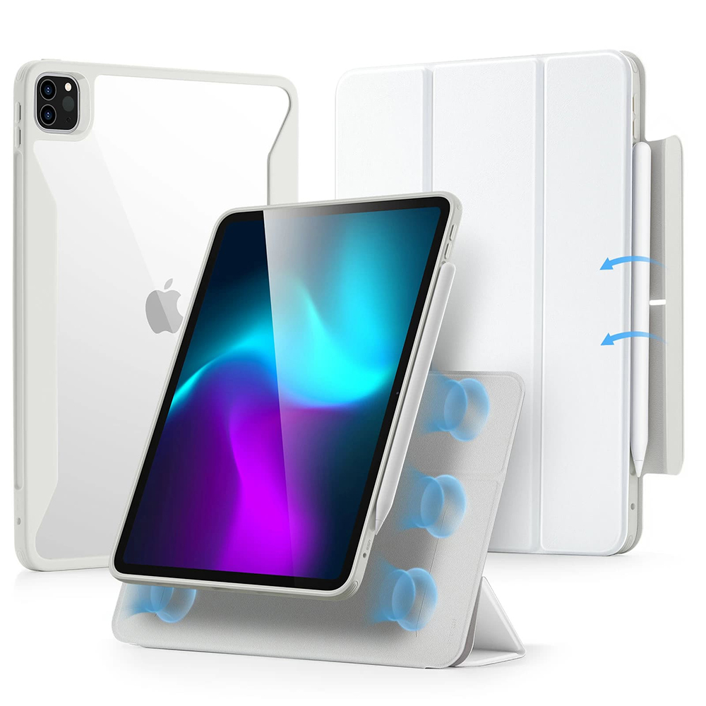 Калъф за iPad Pro 11 (2024) / iPad Pro 11 (2025) - ESR Rebound Hybrid - Бял