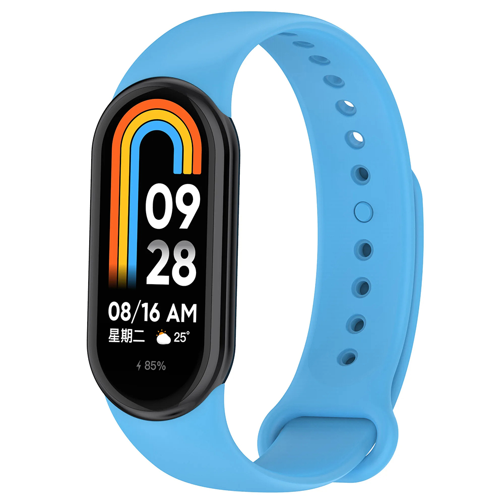 Каишка за Xiaomi Mi Band 8 / 8 NFC / 9 / 9 NFC / 10 - Techsuit Каишка за часовник (W014) - Небесно синьо