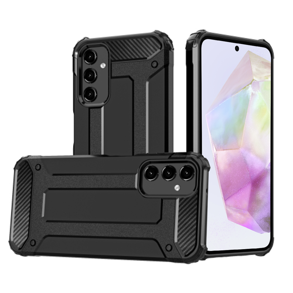 Калъф за Samsung Galaxy A35 5G - Techsuit Hybrid Armor - Черен