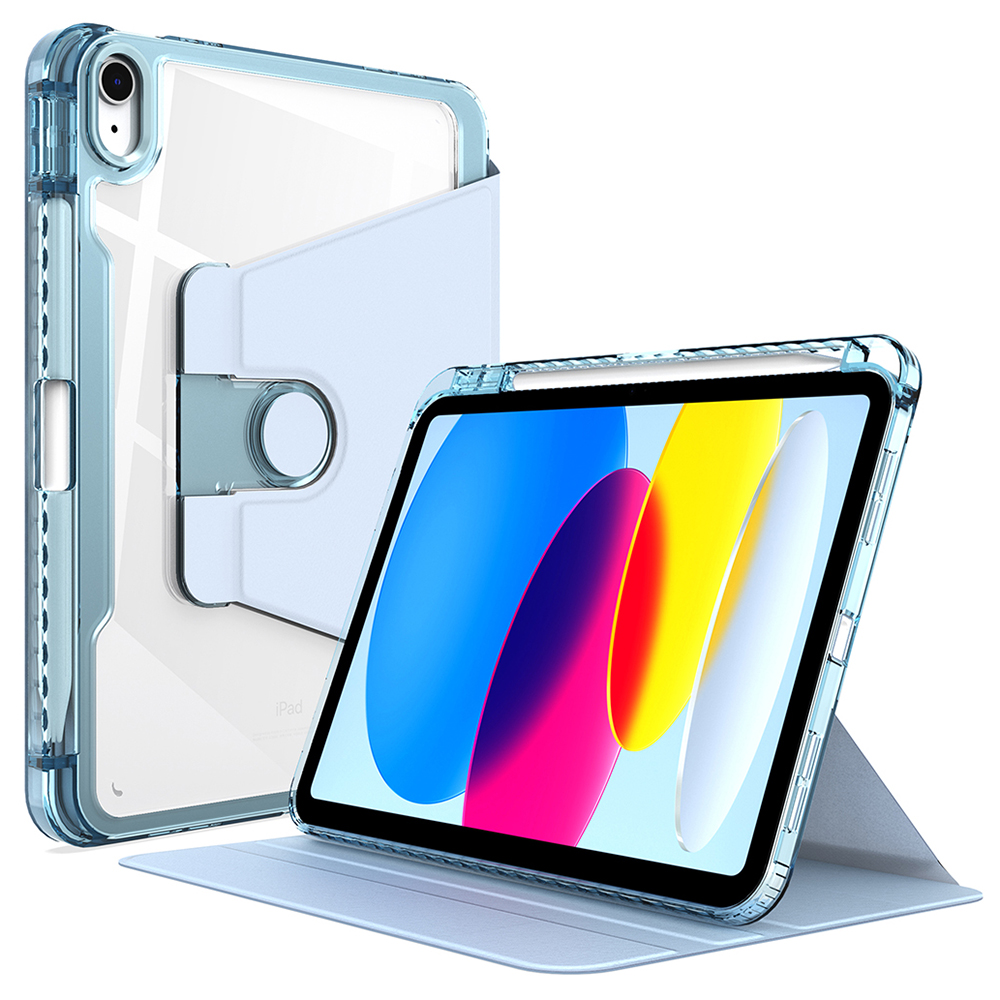 Калъф за iPad 10 (2022) 10.9 / 11 (2025) - Techsuit Crystal Vision - Син