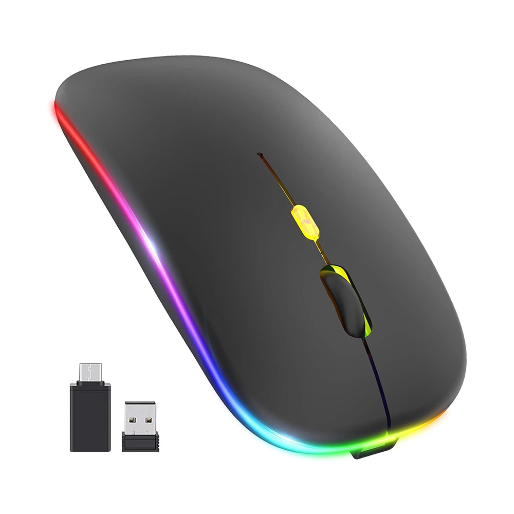 Безжична мишка 2.4G, 1600 DPI - Techsuit GameFlow (M1) - Черна