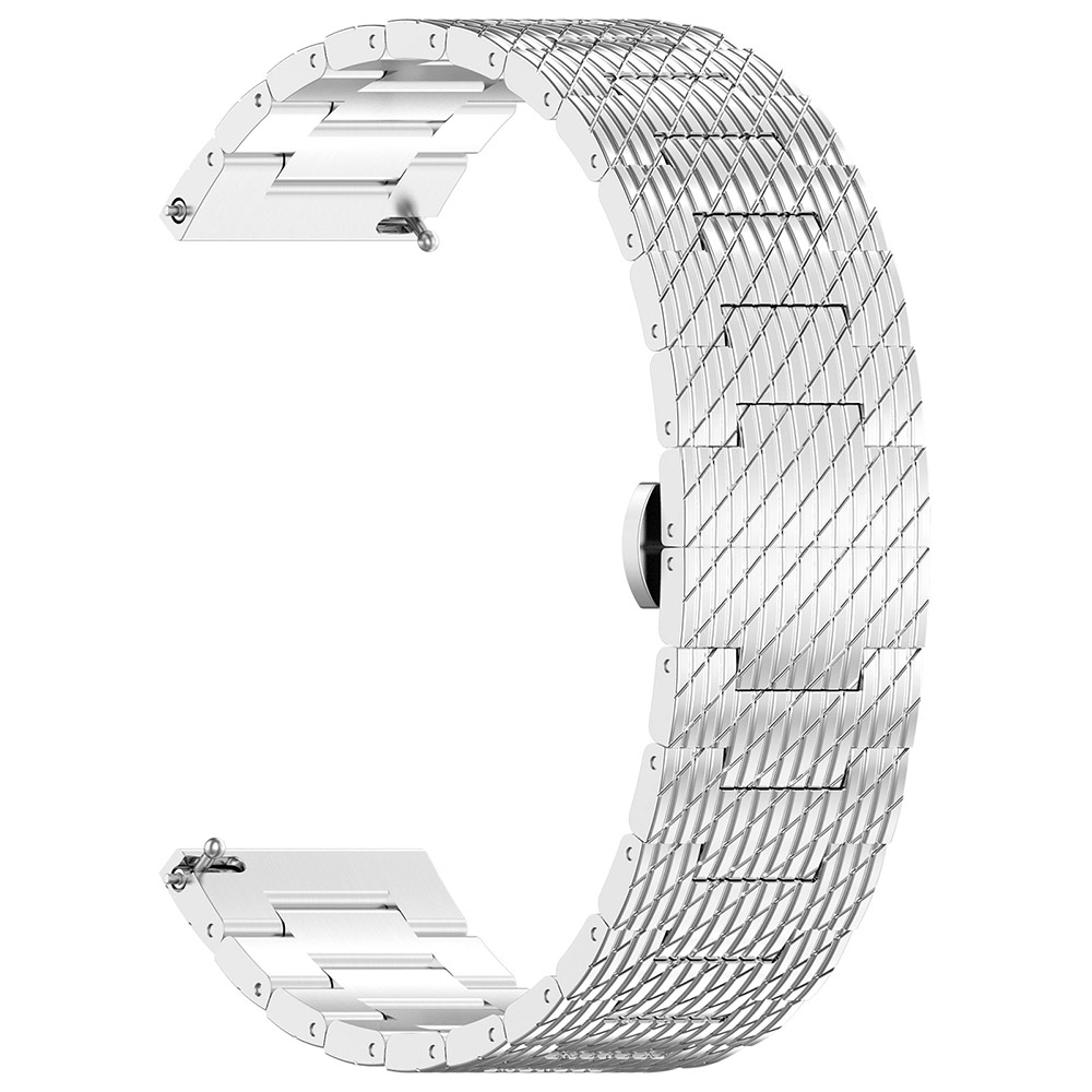Каишка за Samsung Galaxy Watch 4/5/Active 2, Huawei Watch GT 3 (42mm)/GT 3 Pro (43mm) - Techsuit Watchband (W052) - Сребрист