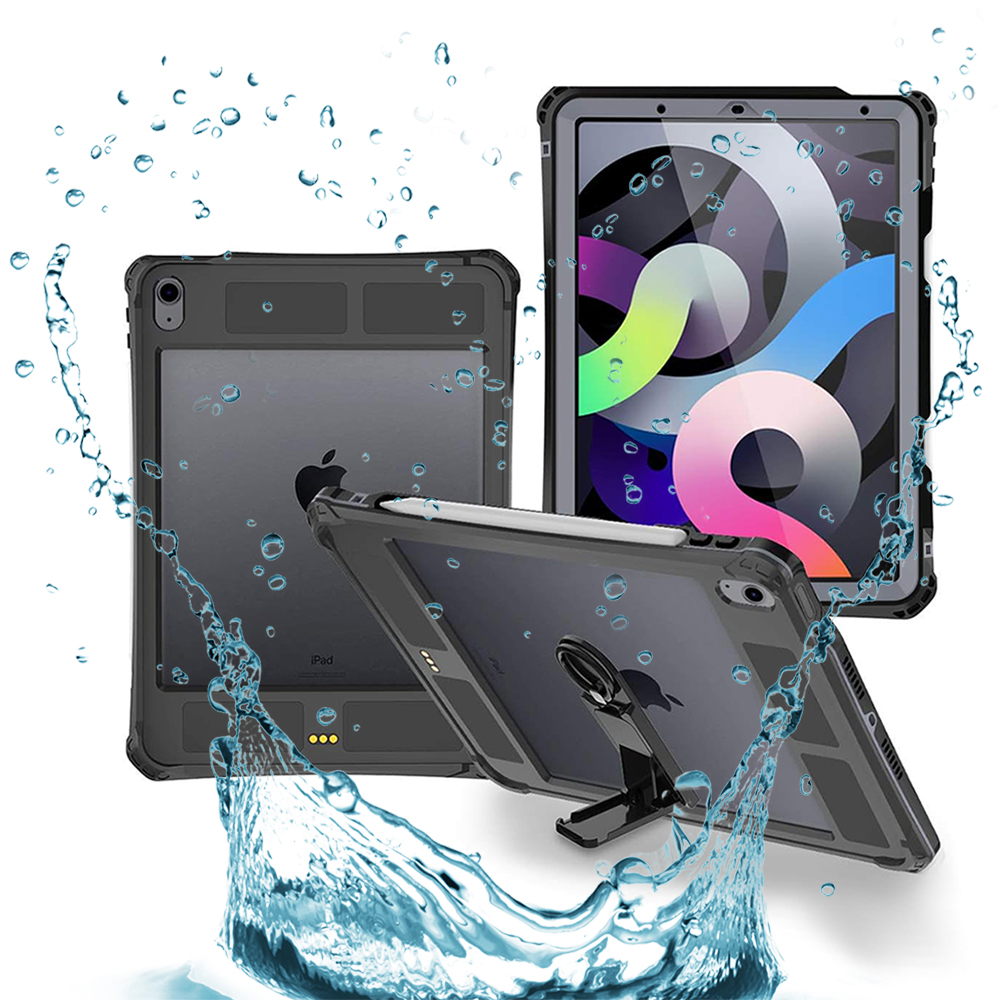 Калъф за iPad Air 4 (2020) / Air 5 (2022) - ShellBox Waterproof IP68 - Черен