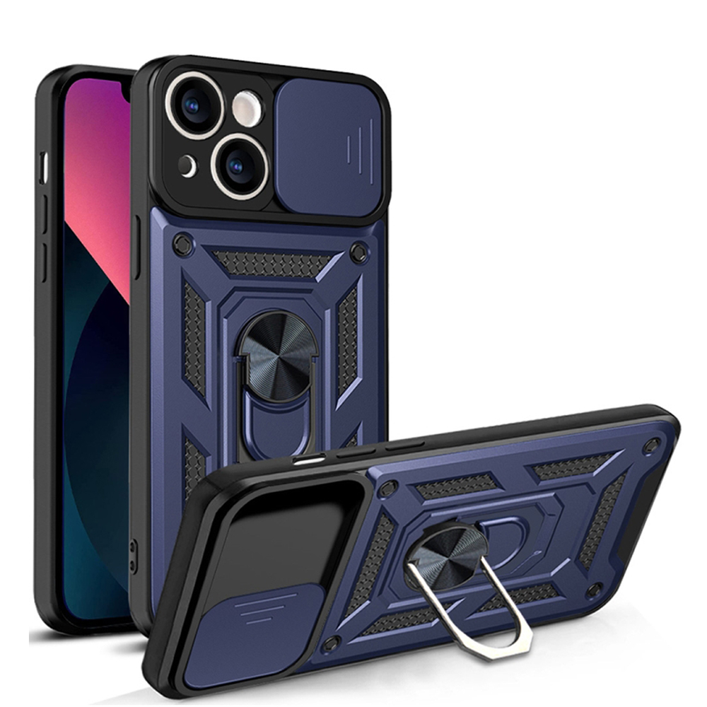 Калъф за iPhone 14 - Techsuit CamShield Series - Син