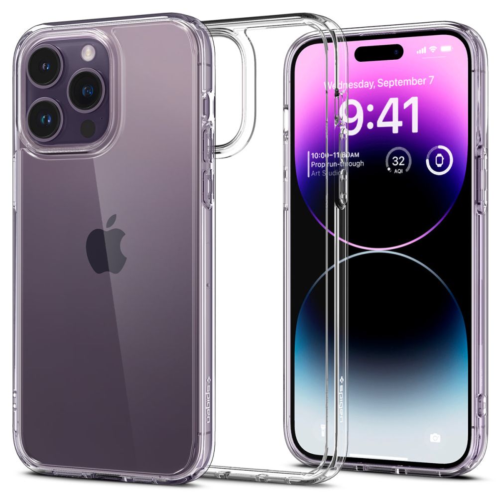 Калъф за iPhone 14 Pro Max - Spigen Ultra Hybrid (ACS04816) - Crystal Прозрачен