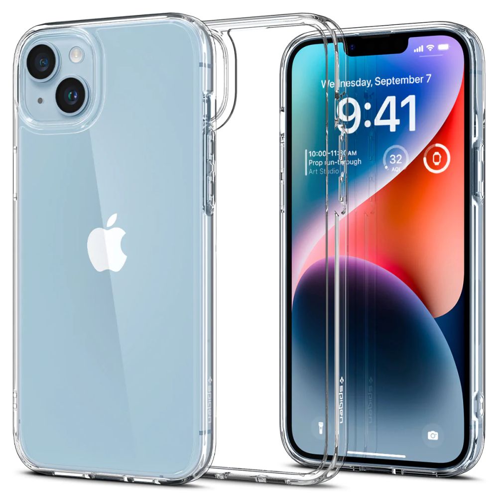 Калъф за iPhone 14 - Spigen Ultra Hybrid (ACS05040) - Crystal Прозрачен